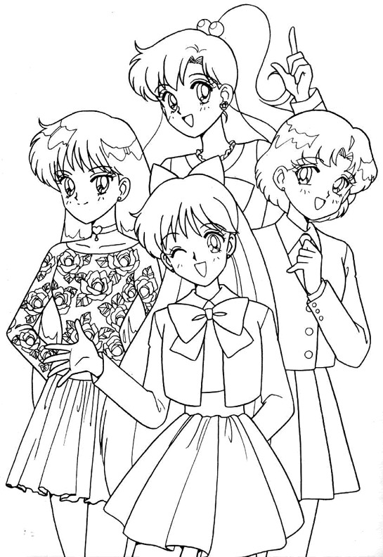 Print Sailor Moon kleurplaat